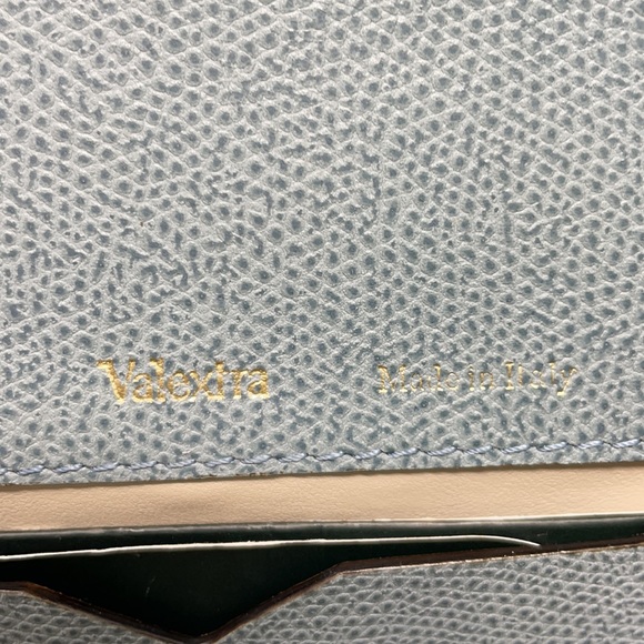 Valextra Twist crossbody bag Blue Textured Leather - Picture 13 of 16